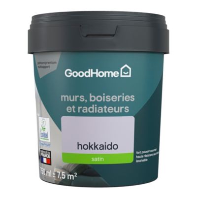 Peinture résistante murs, boiseries et métal GoodHome violet Hokkaido satin 0,75L