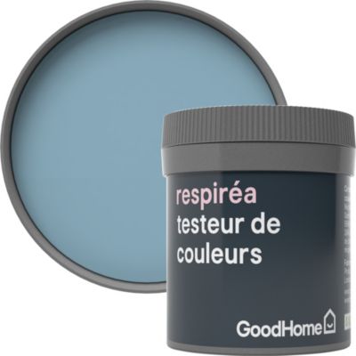 Testeur peinture Respiréa GoodHome bleu Monaco satin 50ml ...