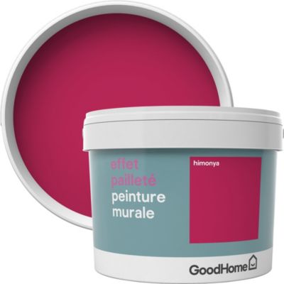 Peinture A Effet Paillettes Goodhome Rose Himonya 2l Castorama