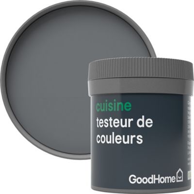 Testeur peinture cuisine GoodHome gris Hamilton mat 50ml
