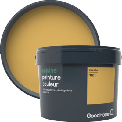 Peinture cuisine GoodHome jaune Chueca mat 2,5L