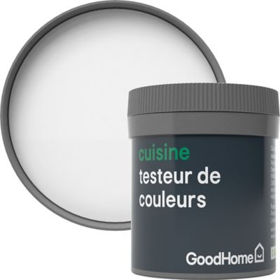 Testeur peinture cuisine GoodHome blanc Alberta mat 50ml