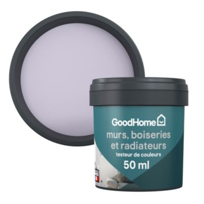 Testeur peinture résistante murs, boiseries et métal GoodHome violet Hokkaido mat 50ml