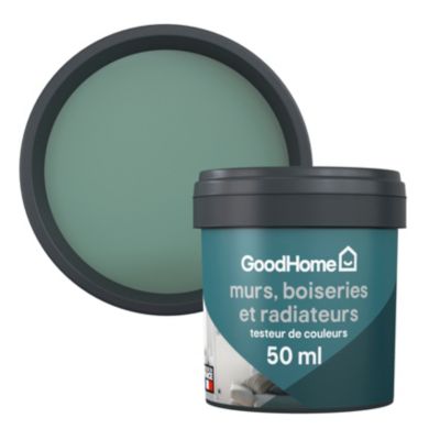 Testeur peinture résistante murs, boiseries et métal GoodHome vert Kilkenny mat 50ml