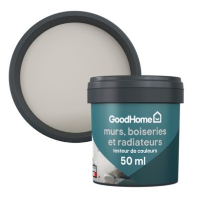 Testeur peinture résistante murs, boiseries et métal GoodHome Philadelphia gris 50ml