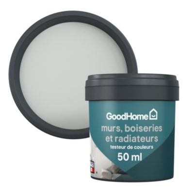 Testeur peinture résistante murs, boiseries et métal GoodHome gris Melville mat 50ml
