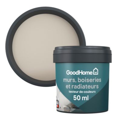 Testeur peinture résistante murs, boiseries et métal GoodHome beige Tijuana mat 50ml