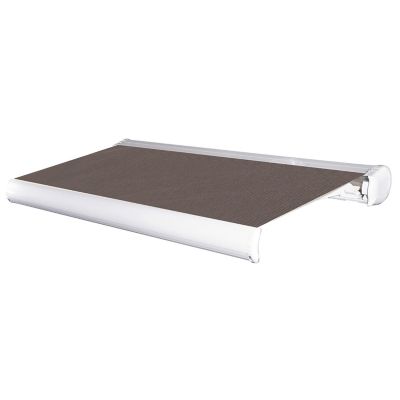 Store banne motorisé coffre intégral cappuccino avec LED 5 X 3 m