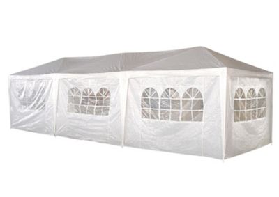 Tonnelle autoportante Suhali blanche 3 x 9m