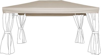 Toit de remplacement pour tonnelle Cabris Blooma taupe 2 97 x 4 23 m