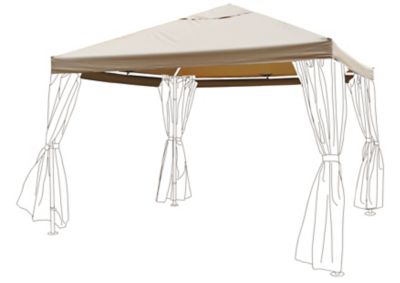 Toile de toit de remplacement pour tonnelle Preston taupe