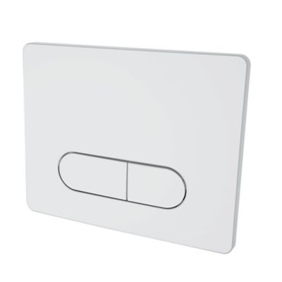 PLAQUE CDE ELLIPTIQUE BLANCHE POUR BATI