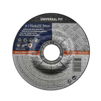Disque de meulage métal 115x6x22,2 mm Universel fit