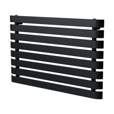 Radiateur eau chaude GoodHome Wilsona Horizontal Anthracite 605 W - Goodhome