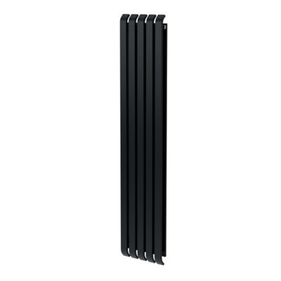 Radiateur eau chaude GoodHome Wilsona Vertical Anthracite 1 120 W - Goodhome