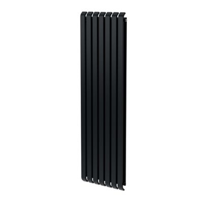Radiateur eau chaude GoodHome Wilsona Vertical Anthracite 1 568 W - Goodhome