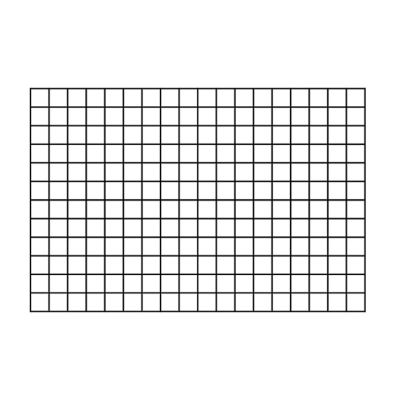 Treillis carré en métal noir 60 x h.90 cm