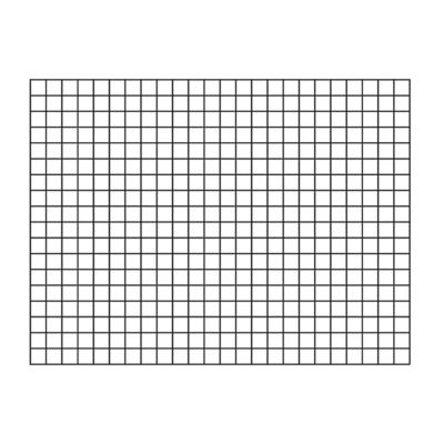 Treillis carré en métal noir 90 x h.120 cm