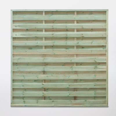 Panneau droit bois vert 25 mm 180 x h.180 cm