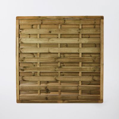 Panneau droit bois Blooma Hamme vert 45Â mm 180Â xÂ h.180 cm