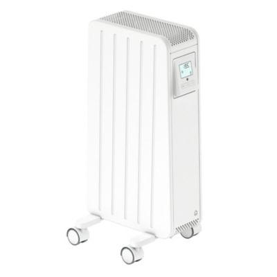 Radiateur électrique mobile à  inertie sèche Merton GoodHome 1500W Blanc