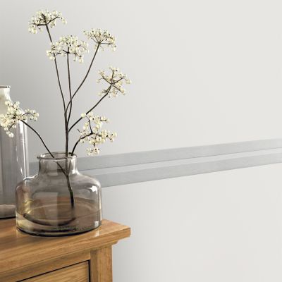 Bordure adhésive vinyle expansé Scabra GoodHome blanc