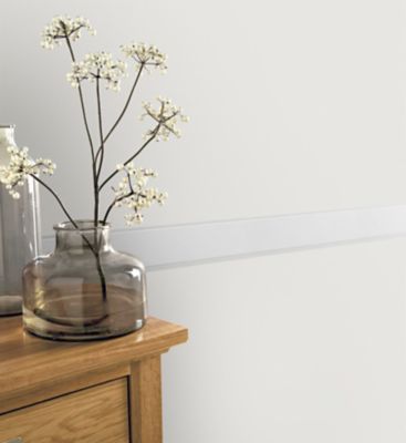 Bordure adhésive vinyle expansé Molis GoodHome blanc