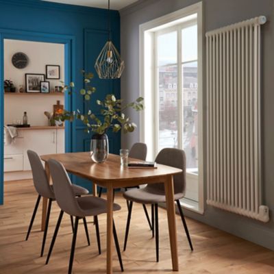 Radiateur électrique à inertie fluide GoodHome Mermoz blanc 1800W vertical