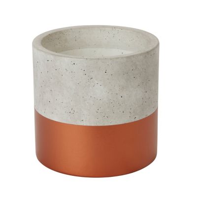 Pot rond béton trempé cuivre ø12 cm