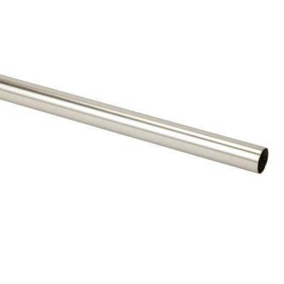Barre à rideaux Athens GoodHome chrome L.300 x Ø18cm