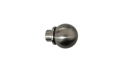 Embout boule pour barre à rideau GoodHome 19 mm Athens gris