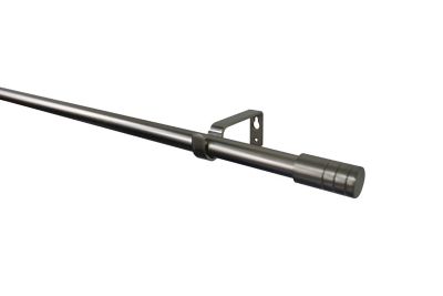 Kit de tringle à rideau extensible embout bouchon Athens GoodHome 120/210 cm, Ø19mm gris