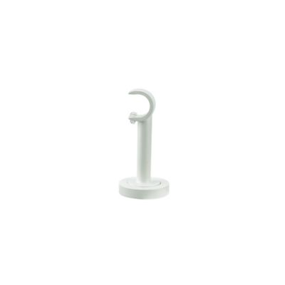 GoodHome - Support court pour barre à rideau GoodHome 19 mm Anafi blanc