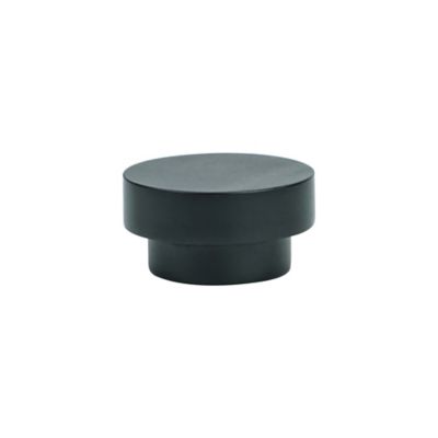GoodHome - Embout bouchon pour barre à rideau GoodHome 19 mm Araxos noir