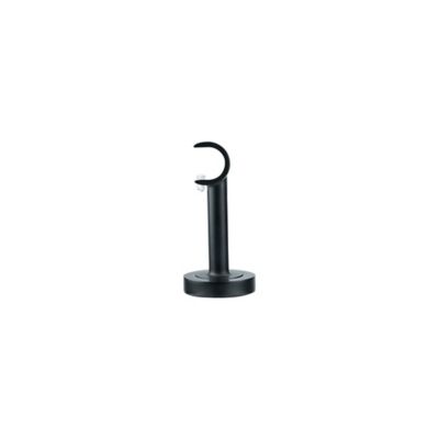GoodHome - Support court pour barre à rideau GoodHome 19 mm Araxos noir
