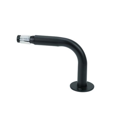 GoodHome - Équerre fixation arrondie pour barre à rideau GoodHome 19 mm Araxos noir