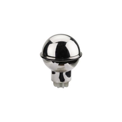 GoodHome - Embout boule pour barre à rideau 28 mm Olympe GoodHome gris