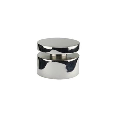 GoodHome - Embout bouchon pour barre à rideau GoodHome 28 mm Olympe gris