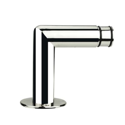 GoodHome - Équerre fixation droite pour barre à rideau GoodHome 28 mm Olympe gris