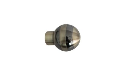 GoodHome - Embout boule pour barre à rideau GoodHome bicolore 28 mm Antiki or