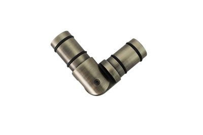 GoodHome - Raccord coudé pour barre à rideau Antiki GoodHome Ø19 mm doré