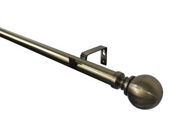 Kit de tringle à rideau extensible embout boule Antiki GoodHome 120/210 cm, ?25/28mm doré