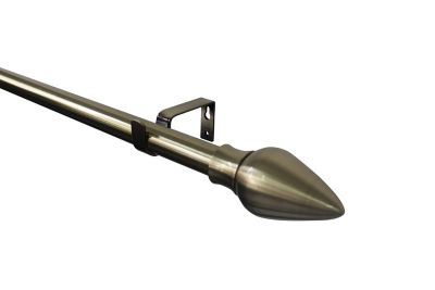 Kit de tringle à rideau extensible embout poire Antiki GoodHome 120/210 cm, Ø28mm doré