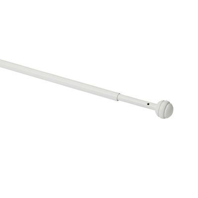 GoodHome - Kit barre de rideau GoodHome embout boule 70/100 Dokos Mat