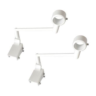 Support pour barre à rideau pour fenêtre GoodHome directe blanc mat Ikaria