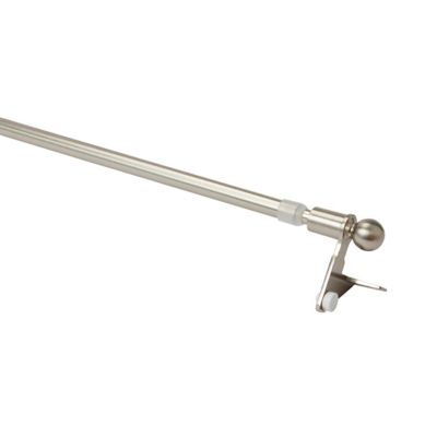 GoodHome - Kit barre de rideau GoodHome avec support 100/150 Nickel Konera