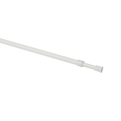 GoodHome - Kit barre de rideau GoodHome 70/100 Blanc mat Konera