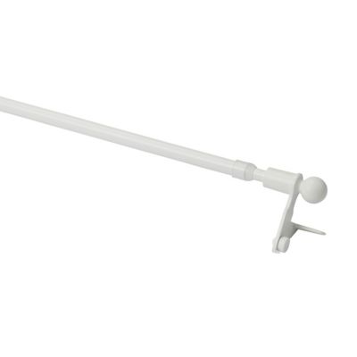 GoodHome - Kit de barre de rideau avec support GoodHome 30/50 Blanc mat Konera