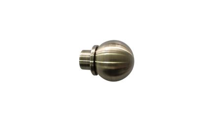 Embout boule pour barre à rideau GoodHome 19 mm Antiki or