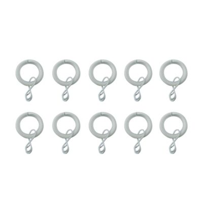 GoodHome - Ensemble d'anneaux GoodHome 10 mm blanc mat Nisis